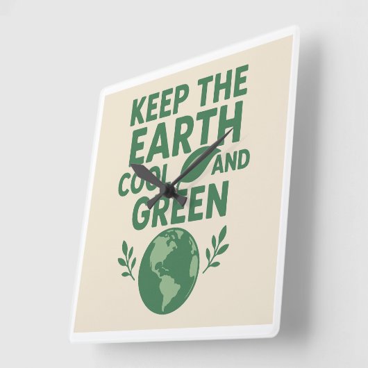 Horloge Carrée Eco Wall Clock