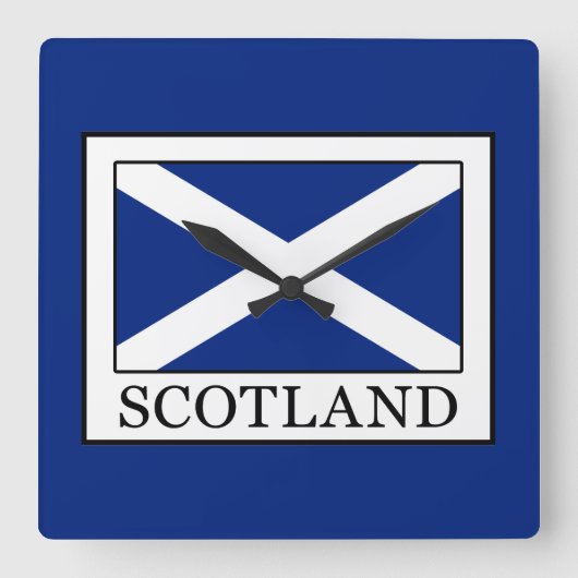 Horloge Carrée Écosse (Recto)