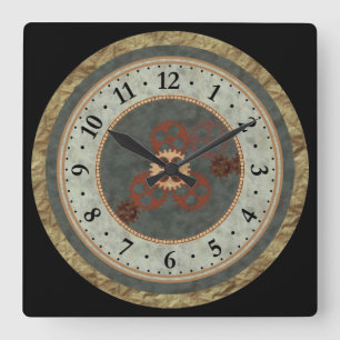 Horloge Carrée Écran à texture multiple