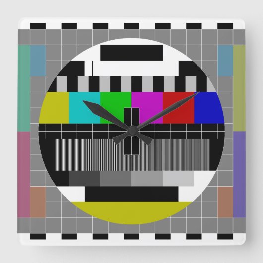 Horloge Carrée Écran de test (Recto)