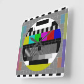 Horloge Carrée Écran de test (Angle)