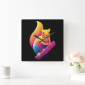 Horloge Carrée Écureuil (Maison)