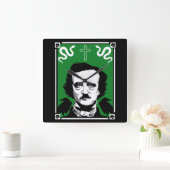 Horloge Carrée Edgar Allan Poe (Maison)
