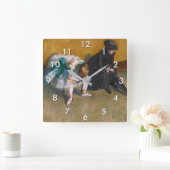 Horloge Carrée Edgar Degas - En attente (Maison)