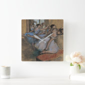 Horloge Carrée Edgar Degas | les danseurs (Maison)