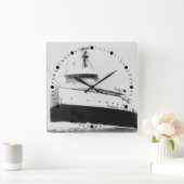 Horloge Carrée Edmund Fitzgerald Vintage Great Lakes (Maison)