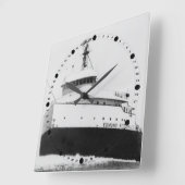 Horloge Carrée Edmund Fitzgerald Vintage Great Lakes (Angle)