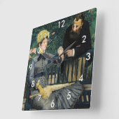 Horloge Carrée Edouard Manet - Au Conservatoire (Angle)