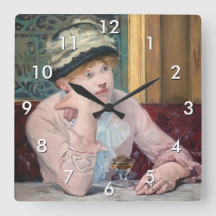 Horloge Carrée Edouard Manet - Brandy de prune