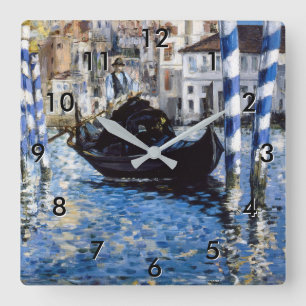 Horloge Carrée Edouard Manet - Grand Canal, Venise