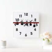 Horloge Carrée Eeks Wall Clock (Maison)