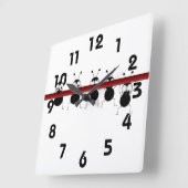 Horloge Carrée Eeks Wall Clock (Angle)