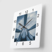 Horloge Carrée Effacez Prop ! (Angle)