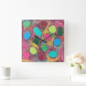 Horloge Carrée Eggnostique (Maison)