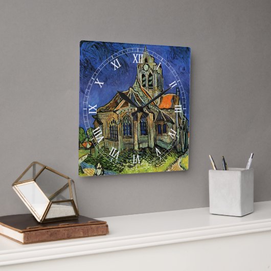 Horloge Carrée Eglise à Auvers-sur-Oise par Vincent van Gogh (Bureau)