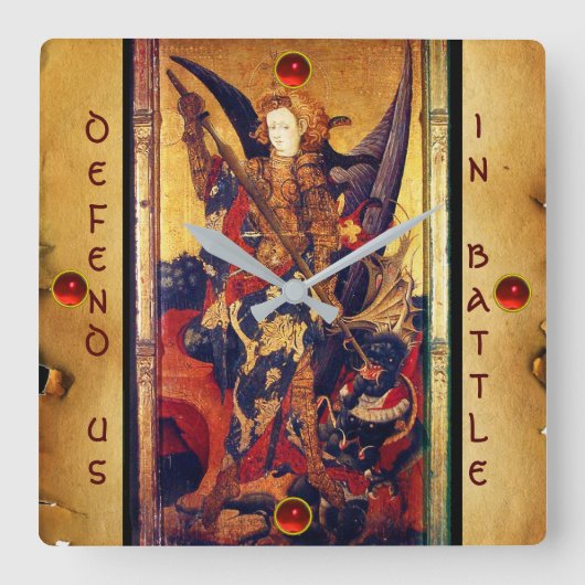 Horloge Carrée Église Saint-Michel-Vanquishing Devil as Medieval (Recto)