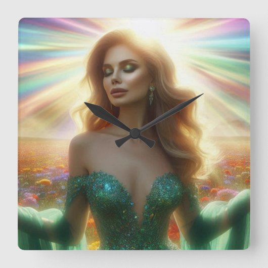 Horloge Carrée Electronics Bag (Recto)