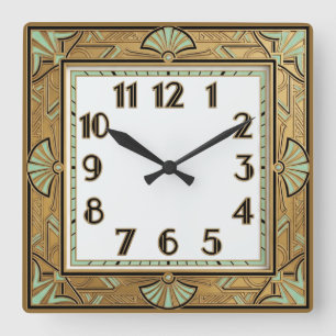 Horloge Carrée Élégance Art déco