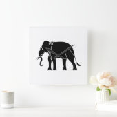 Horloge Carrée Éléphant de Siamese (Maison)