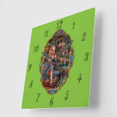 Horloge Carrée Elf Princess (Angle)