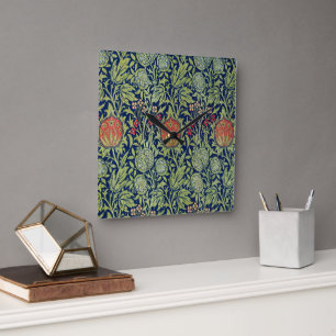 Horloge Carrée Elmcote, 1900, par William Morris