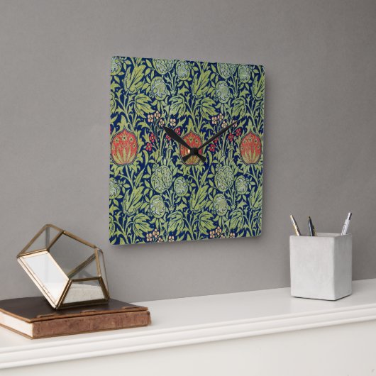 Horloge Carrée Elmcote, 1900, par William Morris (Bureau)