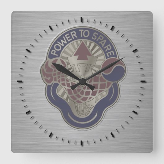 Horloge Carrée emblème de la 59e brigade d'ordonnance (Recto)