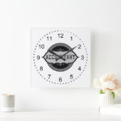 Horloge Carrée Emblème Signes Dollar Comptable (Maison)