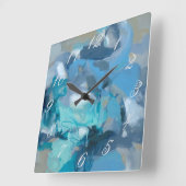 Horloge Carrée Embrouillé (Angle)