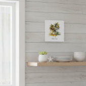 Horloge Carrée Emerald Canopy, custom