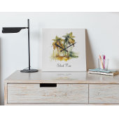 Horloge Carrée Emerald Canopy, custom