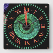 Horloge Carrée Emerald Midnight Clock (Recto)