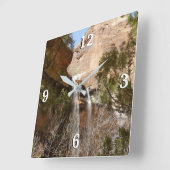 Horloge Carrée Emerald Pool Falls I du parc national Zion (Angle)