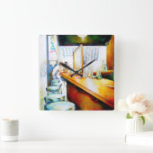 Horloge Carrée Émotionnel pour motiver, logique pour justifier (Maison)