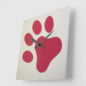 Horloge Carrée Empreinte murale (Angle)