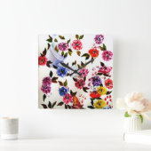 HORLOGE CARRÉE EMPREINTES DE PATTES DE CHIENS WATERING CAN (Maison)