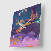 Horloge Carrée En bord de mer, Gauguin (Angle)