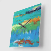 Horloge Carrée En outre (Angle)