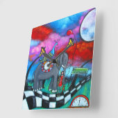 Horloge Carrée End of Innocence Clock (Angle)