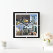 Horloge Carrée ENG023 MANCHESTER, Angleterre, Europe, (Maison)