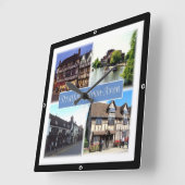 Horloge Carrée ENG060 STRATFORD SUR AVON, Angleterre Europe, (Angle)