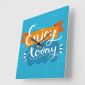 Horloge Carrée Enjoy (Angle)