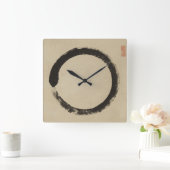 Horloge Carrée Enso par Taido Shufu (Maison)