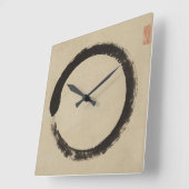 Horloge Carrée Enso par Taido Shufu (Angle)