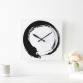 Horloge Carrée Enso Zen Circle (Maison)