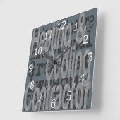 Horloge Carrée Entrepreneur de chauffage et de refroidissement Ex (Angle)