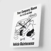 Horloge Carrée Entretien du véhicule (Angle)