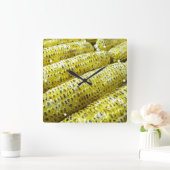 Horloge Carrée Épi de maïs (Maison)