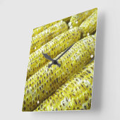 Horloge Carrée Épi de maïs (Angle)