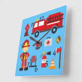 Horloge Carrée Équipement du Animated Fire (Angle)